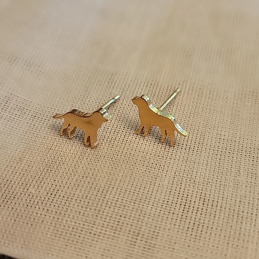 Retriever Stud Earrings, choice of color